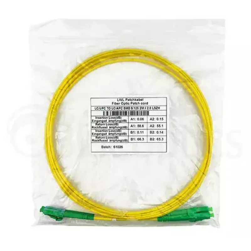 BlueOptics SFP3131BU5MM InfiniBand optiskās šķiedras kabelis 5 m LC Dzeltens