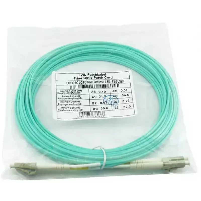 BlueOptics SFP3131EU20MK InfiniBand optiskās šķiedras kabelis 20 m LC Akvamarīna