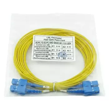 BlueOptics SFP3232BU50MK InfiniBand optiskās šķiedras kabelis 50m SC dzeltens
