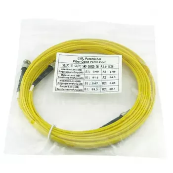 Optiskās šķiedras kabelis BlueOptics SFP3333BU7.5MK 7,5 m ST Dzeltens