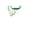 Optiskās šķiedras kabelis BlueOptics SFP5141GU1MKB MPO 4x LC OM5 1 m laima krāsā