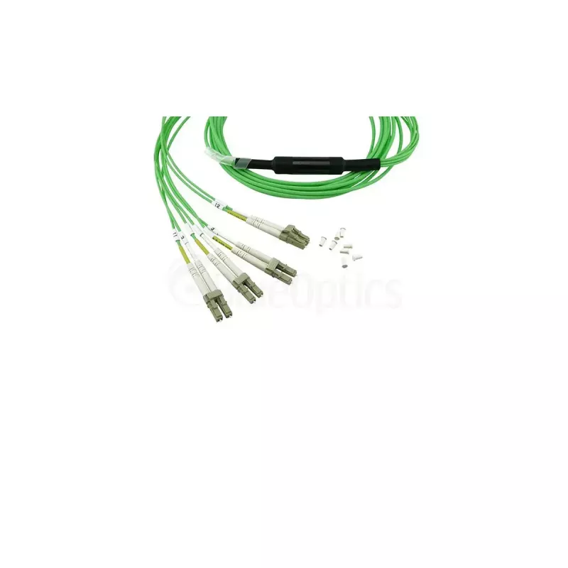 Optiskās šķiedras kabelis BlueOptics SFP5141GU1MKB MPO 4x LC OM5 1 m laima krāsā