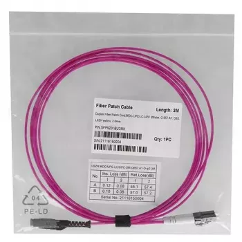 Optiskās šķiedras kabelis BlueOptics SFP9231FU3MK MDC LC OM4 3 m fuksīna