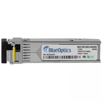 SFP raiduztvērēja modulis BlueOptics SFP-BXD53-20KM-MR-BO optiskās šķiedras 1250 Mbit/s