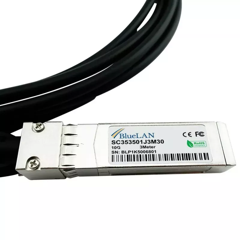 SFP+ kabelis BlueOptics SFP-STACK-KIT-BL 1m vīr./vīr.