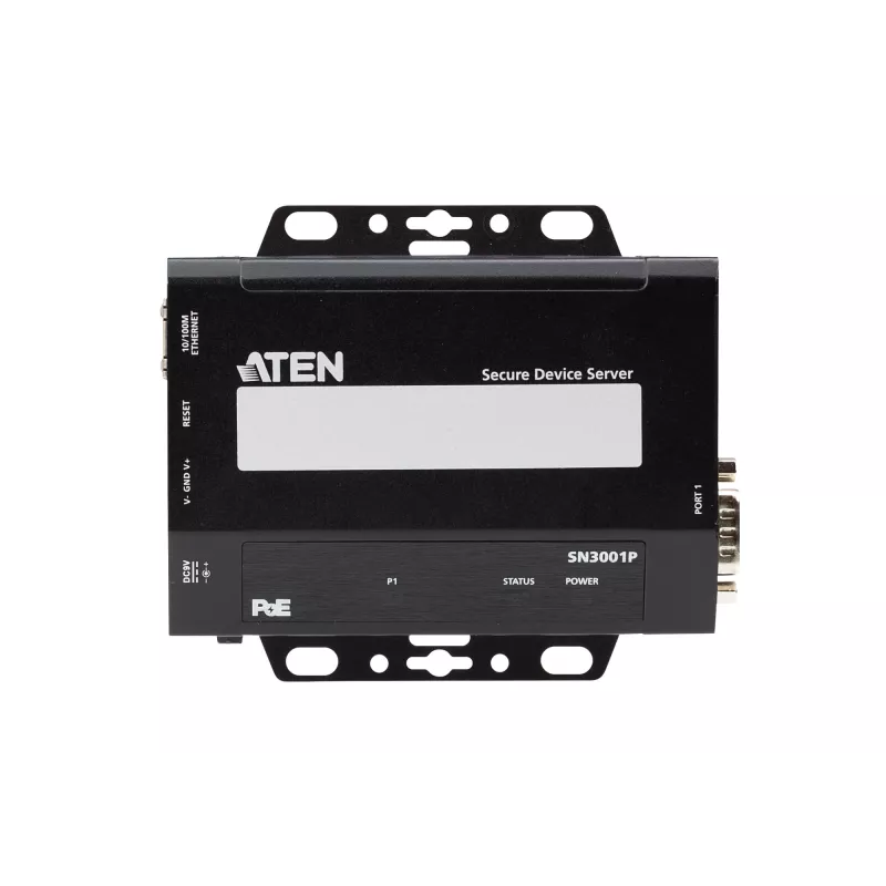 ATEN 1-Port RS-232 Secure Device Server ar PoE, 10/100Base-T(X), 210 g