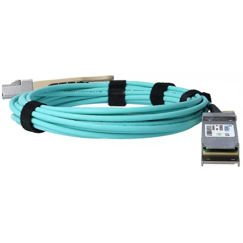 Tīkla kabelis BlueOptics SPTMJP1PMCDF005-BO QSFP28 AOC 5m zils