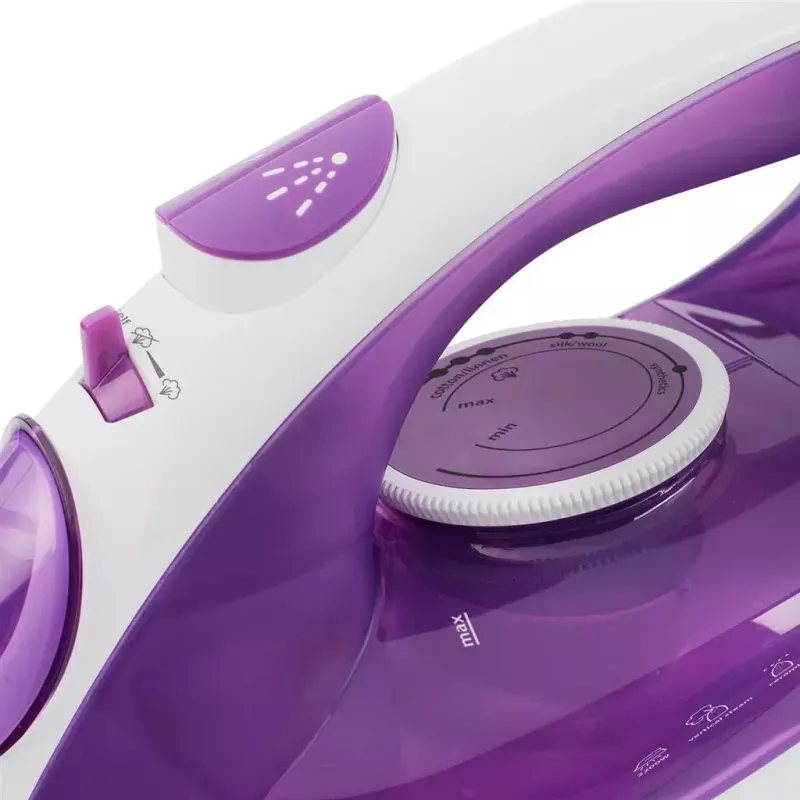 Sausā un tvaika gludeklis Tristar ST-8350 ar keramikas zoli, 2200 W, purpursarkans