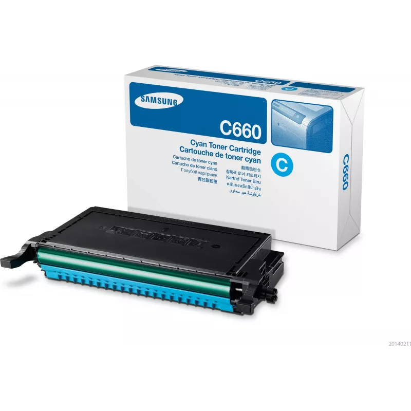 Samsung CLP-C660B lielas ietilpības ciāna tonera kasetne, 2000 lapas, ciāna, 1 gab.