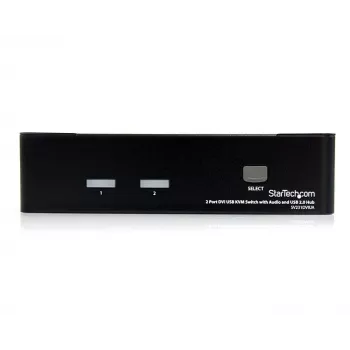 StarTech.com 2 Portu DVI USB KVM slēdzis ar audio un USB 2.0 centrmezglu