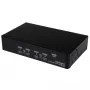 StarTech.com 4 portu USB DisplayPort KVM slēdzis ar audio, 3840 x 2400 pikseļi, melns