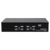 StarTech.com 4 portu USB DisplayPort KVM slēdzis ar audio, 3840 x 2400 pikseļi, melns
