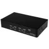 StarTech.com 4 portu USB DisplayPort KVM slēdzis ar audio, 3840 x 2400 pikseļi, melns