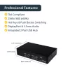 StarTech.com 4 portu USB DisplayPort KVM slēdzis ar audio, 3840 x 2400 pikseļi, melns