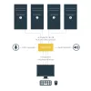 StarTech.com 4 portu USB DisplayPort KVM slēdzis ar audio, 3840 x 2400 pikseļi, melns