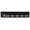 StarTech.com 4 pieslēgvietu 1U montējams statīvā USB KVM slēdzis ar OSD, 1920 x 1440 pikseļi, montāža statīvā, 5,4 W, 1U, melns