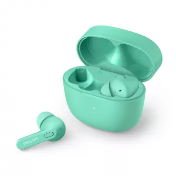 Philips 2000 sērijas TAT2206GR/00 austiņas/auss komplekts True Wireless Stereo (TWS) Iekšauss Zvanu/Mūzikas Bluetooth Tirkīza