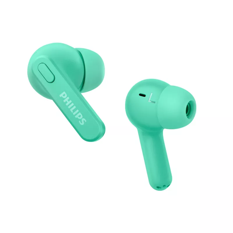 Philips 2000 sērijas TAT2206GR/00 austiņas/auss komplekts True Wireless Stereo (TWS) Iekšauss Zvanu/Mūzikas Bluetooth Tirkīza