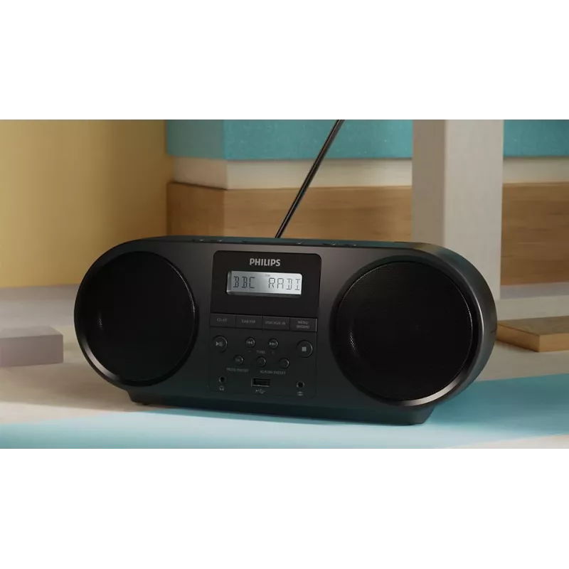 Philips TAZ6000/10 CD atskaņotājs Melns Pārnēsājams CD atskaņotājs
