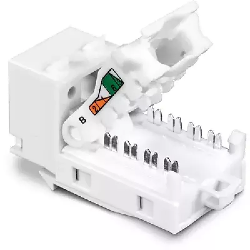 TRENDnet TC-K50C6 Cat6 keystone modulis, 50 gab. iepakojumā, leņķveida, balts
