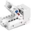 TRENDnet TC-K50C6 Cat6 keystone modulis, 50 gab. iepakojumā, leņķveida, balts