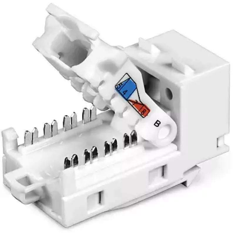TRENDnet TC-K50C6 Cat6 keystone modulis, 50 gab. iepakojumā, leņķveida, balts