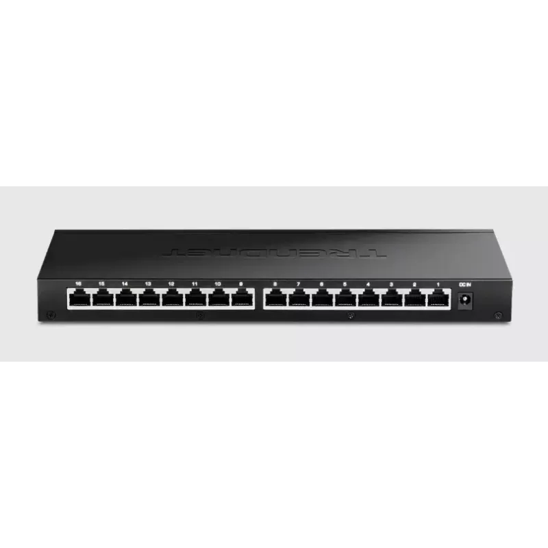 Nepārvaldāms slēdzis Trendnet TEG-S3160 16 porti 2.5G Ethernet galddatoram melns
