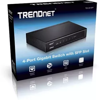Nepārvaldāms tīkla slēdzis Trendnet TEG-S51SFP