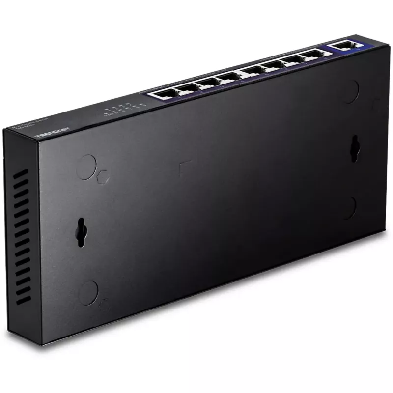 TRENDnet TEG-S591 nepārvaldīts 8-portu 2.5G Ethernet slēdzis, 100/1000/2500, 60 Gbit/s, MAC tabula 4000, sienas montāžai