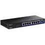 TRENDnet TEG-S591 nepārvaldīts 8-portu 2.5G Ethernet slēdzis, 100/1000/2500, 60 Gbit/s, MAC tabula 4000, sienas montāžai