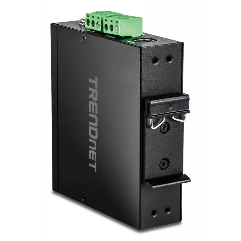 Nepārvaldāms Gigabitu Ethernet slēdzis TRENDnet TI-G51SC, 4x RJ-45 10/100/1000, 10 Gbit/s kapacitāte, 2000 MAC, 9–60V, sienas montāžai