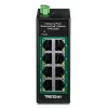 Nepārvaldāms Fast Ethernet PoE slēdzis TRENDnet TI-PELC80 — 8x 10/100 Mbps RJ-45, IEEE 802.3af/at, 48–56 V DC, sienas montāžai