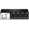 KVM slēdzis Trendnet TK-440DP Melns Sudrabs