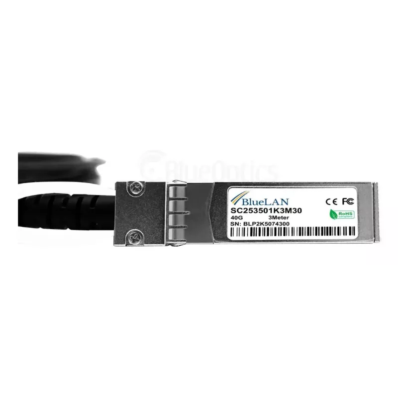 BlueLAN QSFP DAC SC253501K3M30 3m 4xSFP+ melns