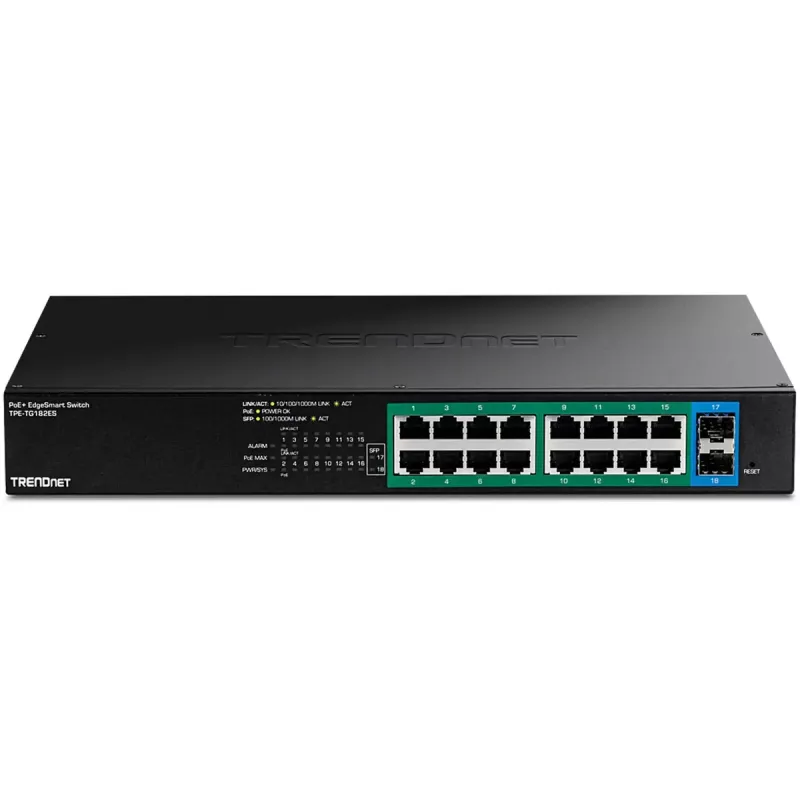 Pārvaldāms slēdzis Trendnet TPE-TG182ES 16 porti Gigabit Ethernet PoE