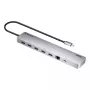 USB centrmezgls ATEN UH3240 Type-C sudraba krāsā 3.5mm HDMI RJ-45 USB 3.2