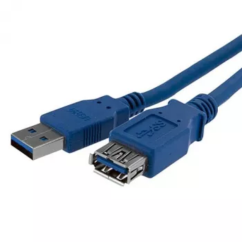 StarTech.com 1m zils SuperSpeed USB 3.0 pagarinājuma kabelis A uz A - vīriešu/sieviešu