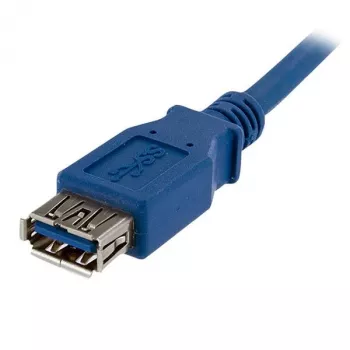 StarTech.com 1m zils SuperSpeed USB 3.0 pagarinājuma kabelis A uz A - vīriešu/sieviešu
