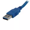 StarTech.com 1m zils SuperSpeed USB 3.0 pagarinājuma kabelis A uz A - vīriešu/sieviešu