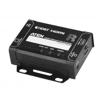ATEN HDMI uztvērējs tikai caur 1 CAT5e/6 kabeli (70 m), 4K / HDBaseT-Lite (B klase)