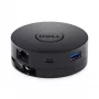 DELL DA300 vadu USB 3.2 Gen 2 (3.1 Gen 2) Type-C melns