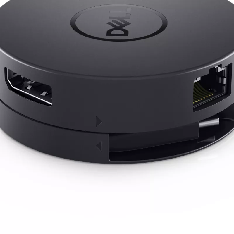 DELL DA300 vadu USB 3.2 Gen 2 (3.1 Gen 2) Type-C melns