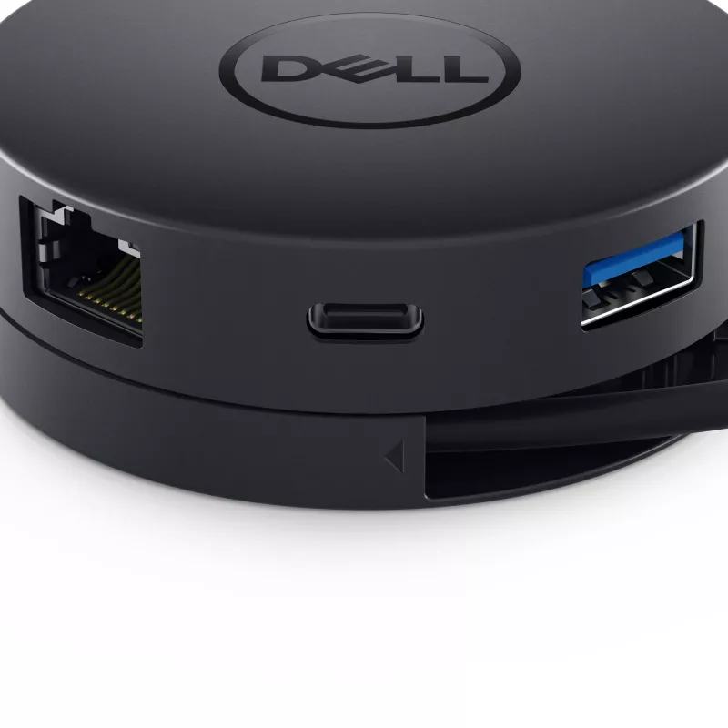 DELL DA300 vadu USB 3.2 Gen 2 (3.1 Gen 2) Type-C melns