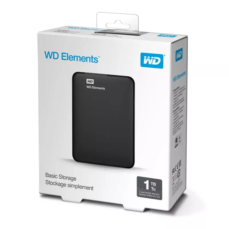 Ārējais cietais disks Western Digital 1TB 3.2 Gen 1 WD Elements Portable