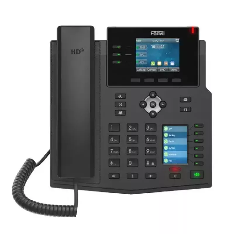 IP tālrunis Fanvil X4U melns 12 līnijas LCD Wi-Fi