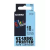 Uzlīmju lente Casio XR-18X1 melns uz caurspīdīga