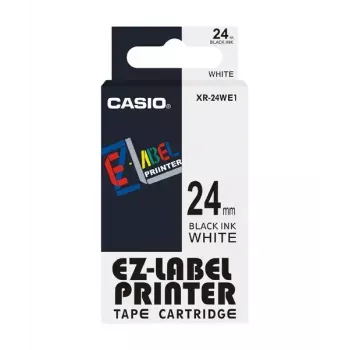 Lentu uzlīmju izveidei Casio XR-24WE1 melns uz balta