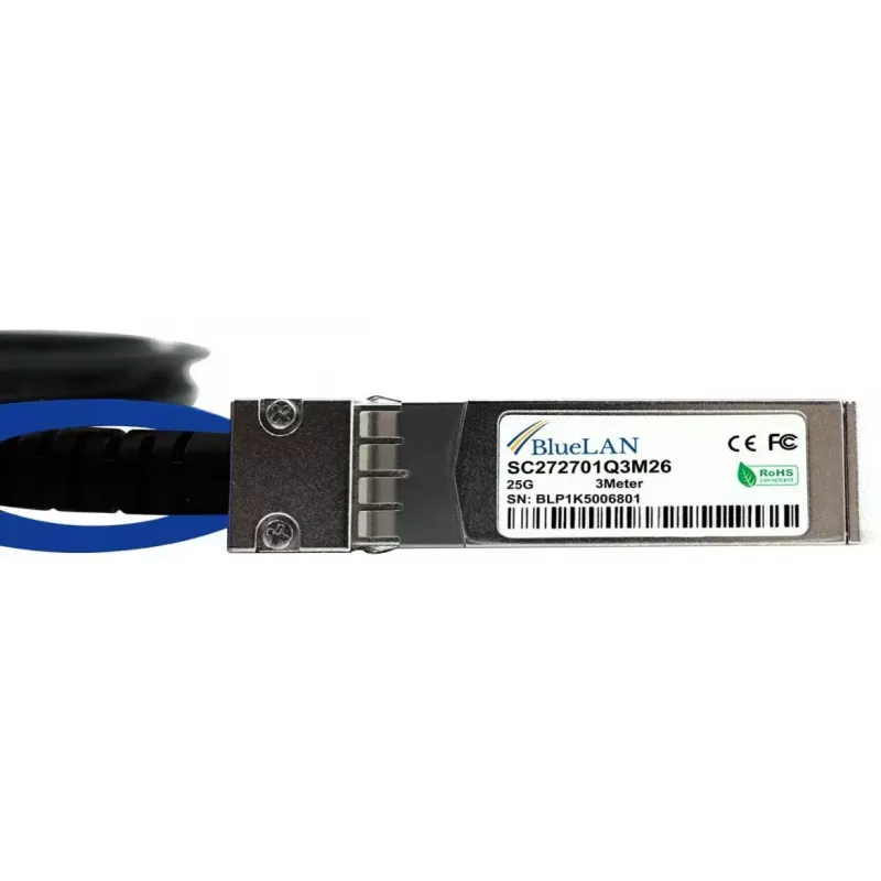 BlueOptics XXVDACBL5M InfiniBand optiskās šķiedras kabelis 5 m SFP28 Vīriešu Vīriešu