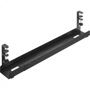 InLine universalā kabeļu vadotnes sliede 3 līmeņu (80/100/120 cm) montāžai zem galda, melna