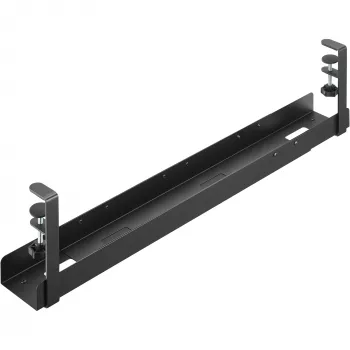 InLine universalā kabeļu vadotnes sliede 3 līmeņu (80/100/120 cm) montāžai zem galda, melna